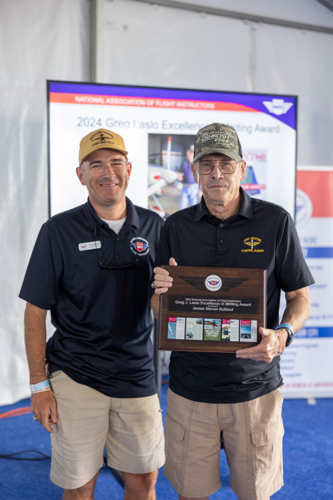 NAFI Honors James “Steve” Rutland with the Laslo Award at EAA AirVenture