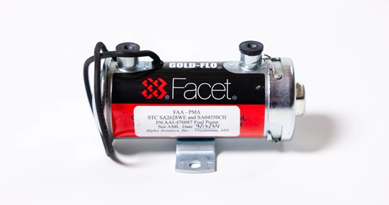Alpha Aviation Inc. Introduces Lower-Cost Electric Fuel Transfer Pump Substitution.